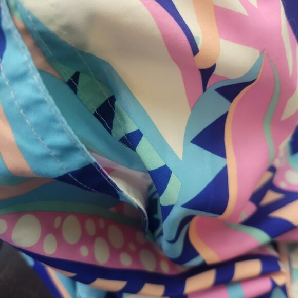 Boardies Men's Swim Trucks Shorts Retro Blue Pink Print Size XL - Picture 7 of 7